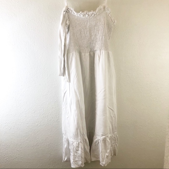 ZESICA Bohemian Spaghetti Strap Tie Waist Dress XL - Picture 2 of 6